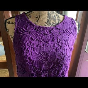 🌸 Beautiful Purple Lace Dress S 🌸
